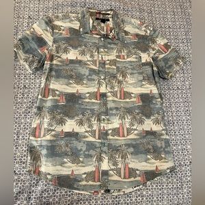Vintage 21 Men surf board button down